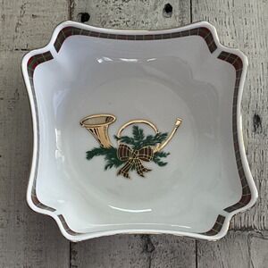 Georges‎ Briard "The Hunt" Christmas Holiday Small Candy/Nut/ Serving Dish
